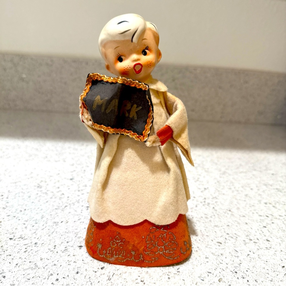 Vintage HOLT HOWARD 1950s Porcelain and cardboard Choir Boy